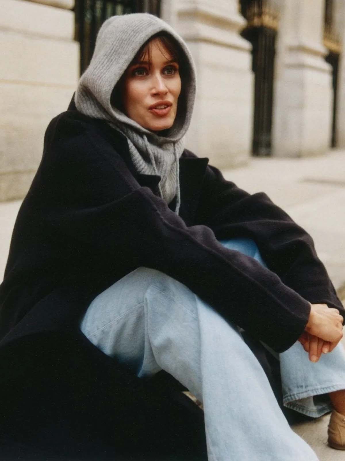 Lovem Hooded Hat Grey
