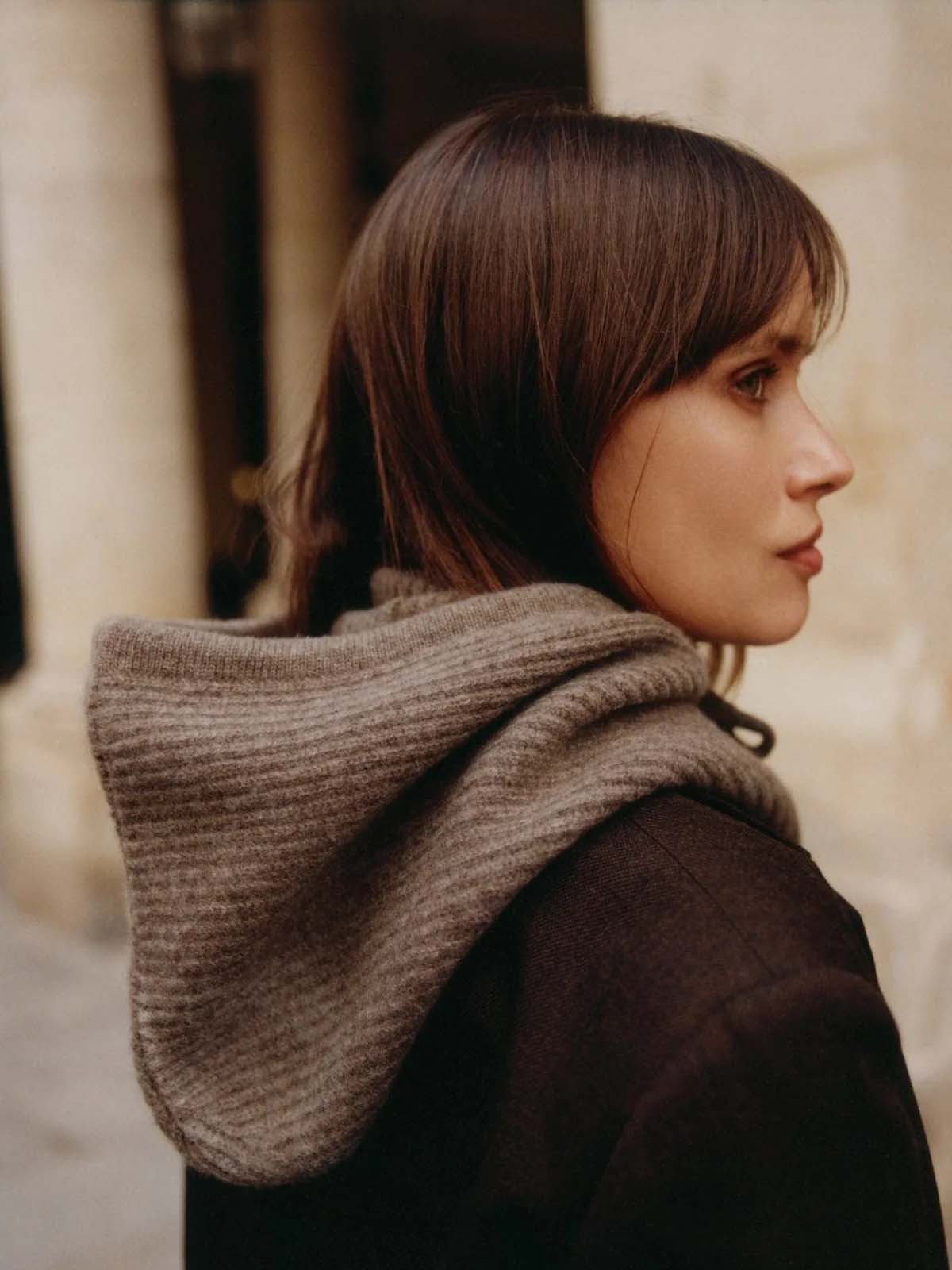 Lovem Hooded Hat Taupe
