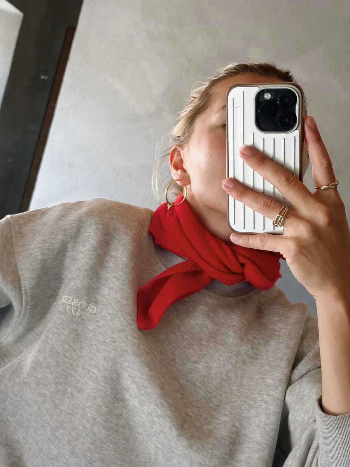 Lovem Mini Scarf Red