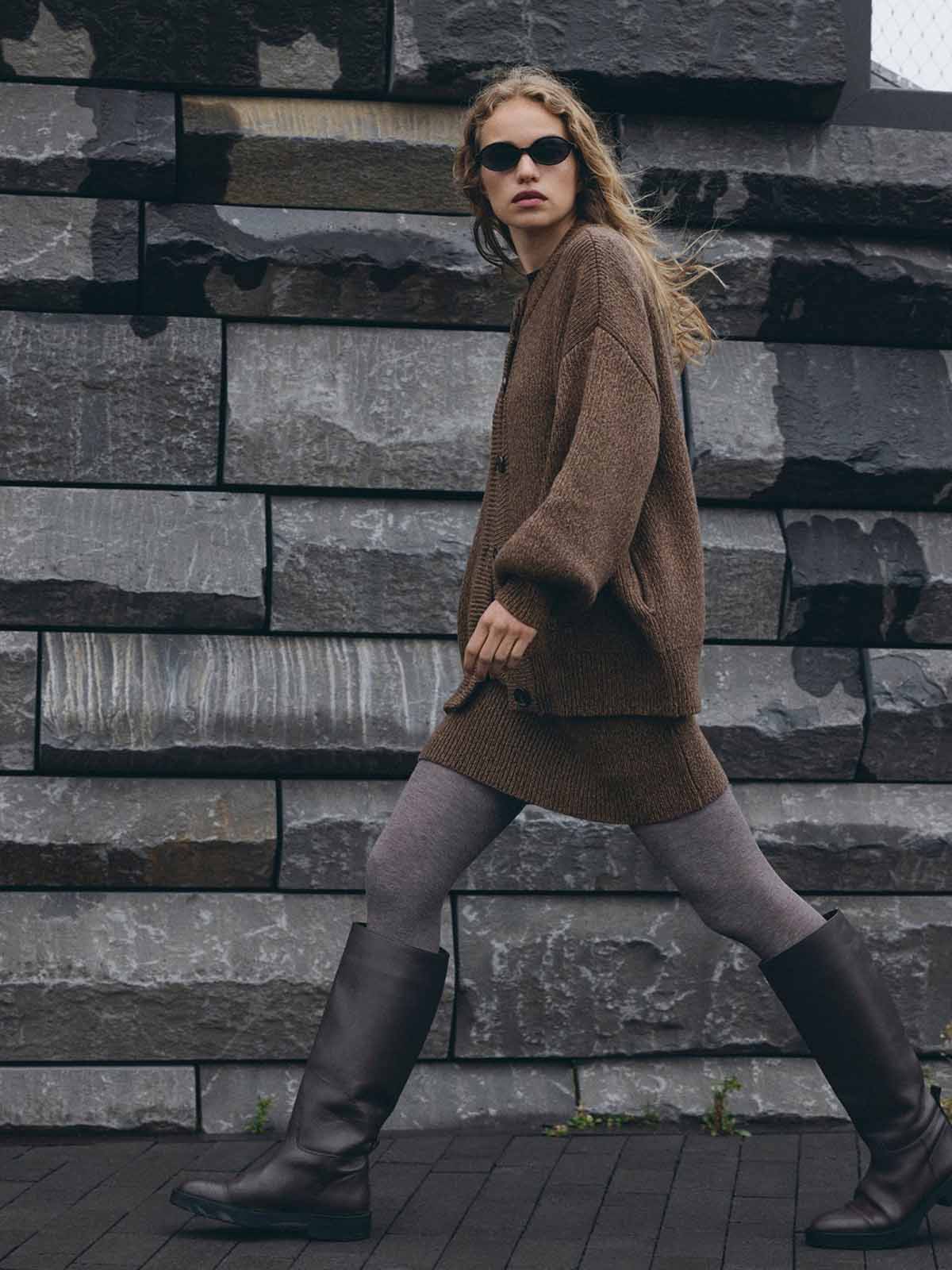 MSCH Lissi Skirt Slate Black Melange