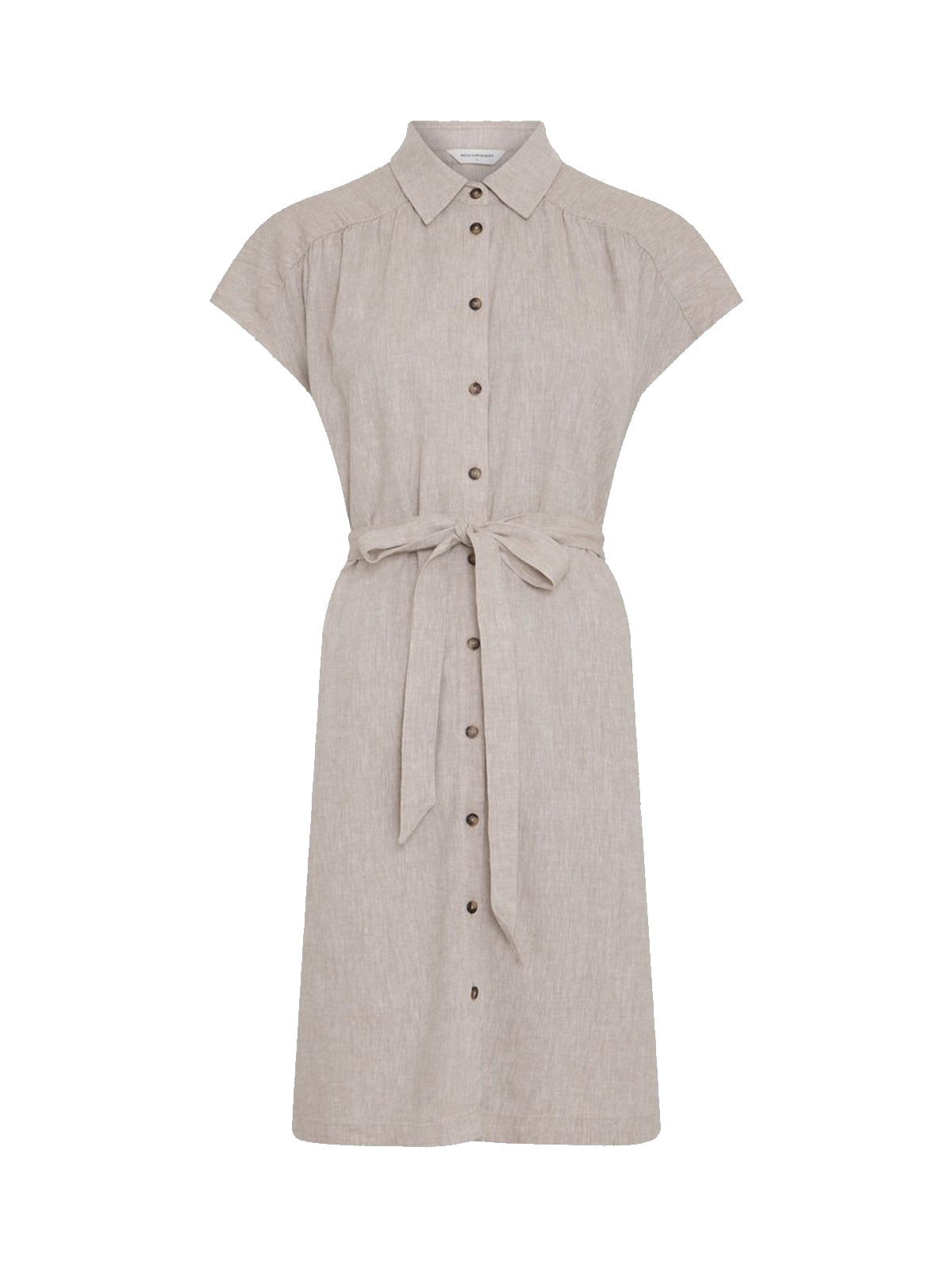 MSCH Viana Ginia SS Shirt Dress Sand Melange