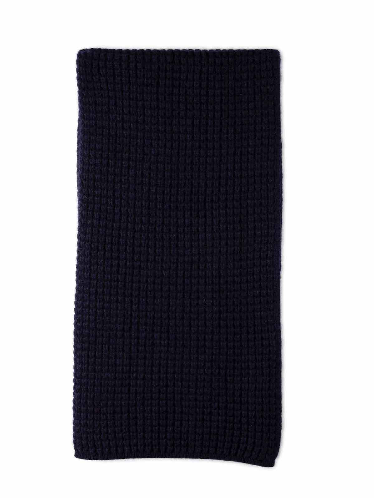 Mackie Oban Pineapple Stitch Scarf Navy