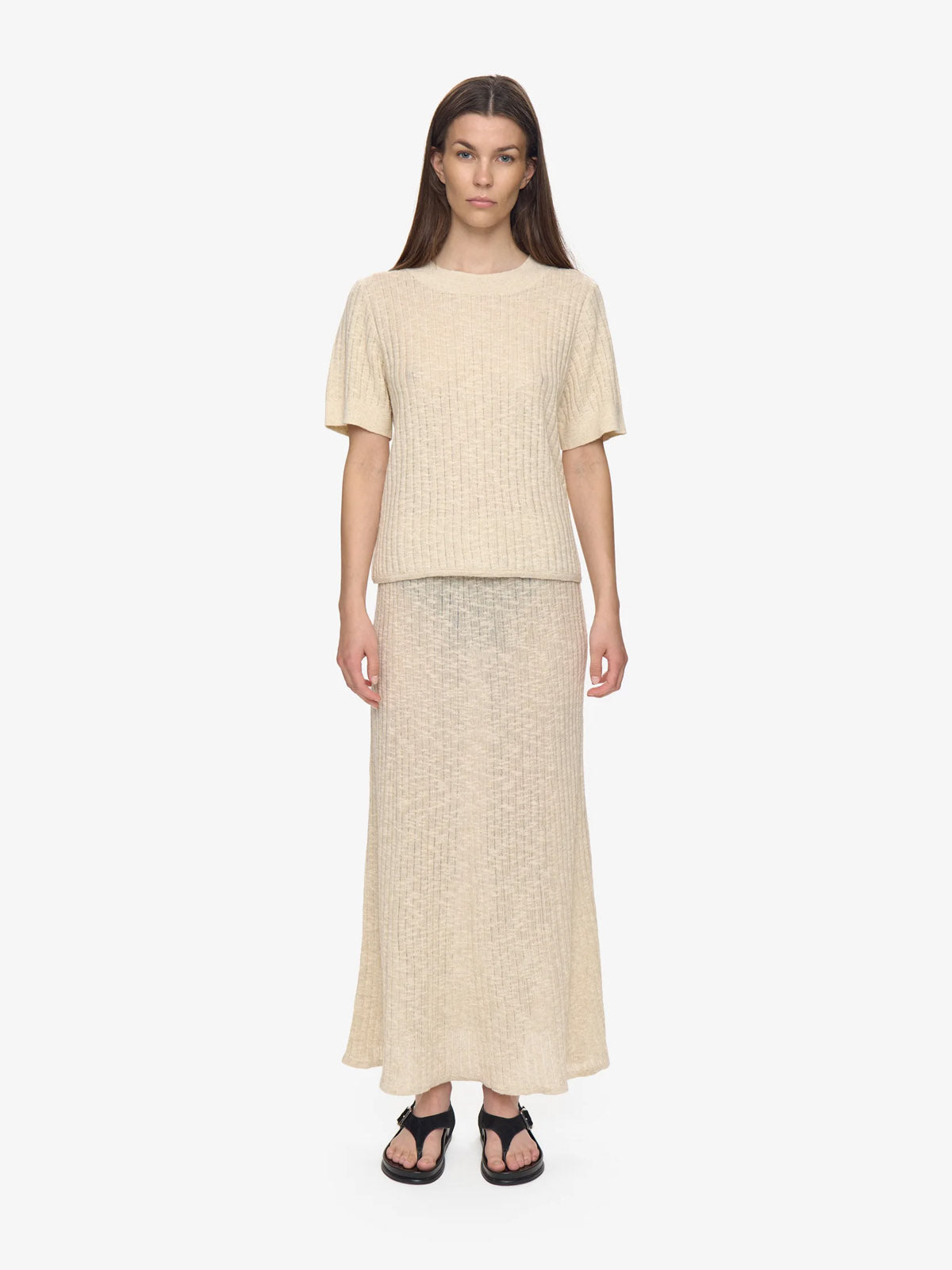 Minimum Amaya Long Skirt Brown Rice