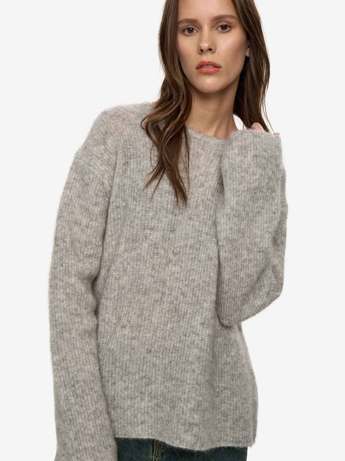 Minimum Calaha Jumper Light Grey Melange