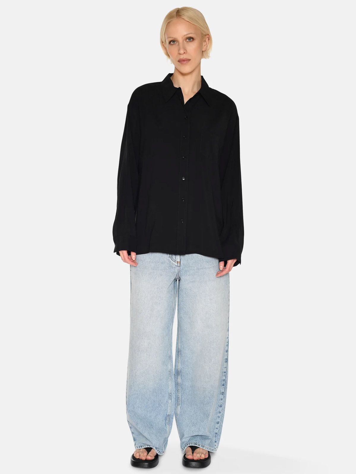 Minimum Fern Shirt LS Black