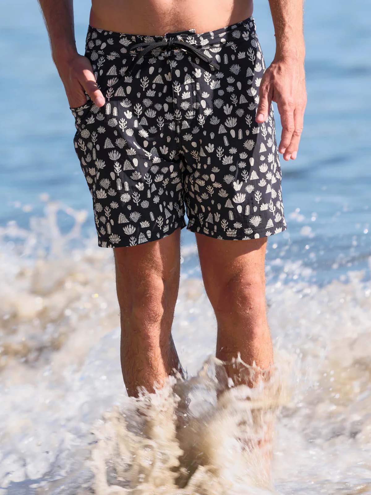 Mollusk Skiff Trunks Black Cacti