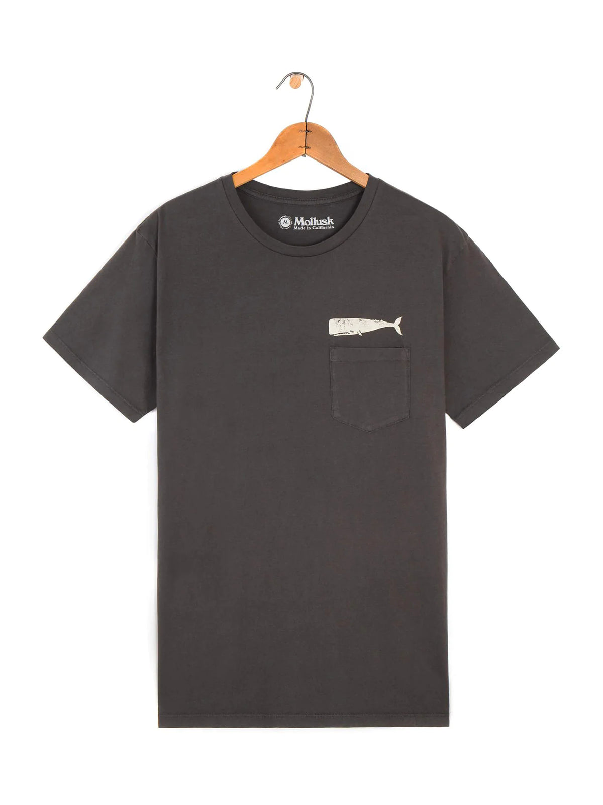 Mollusk Olde Whale Tee Faded Black