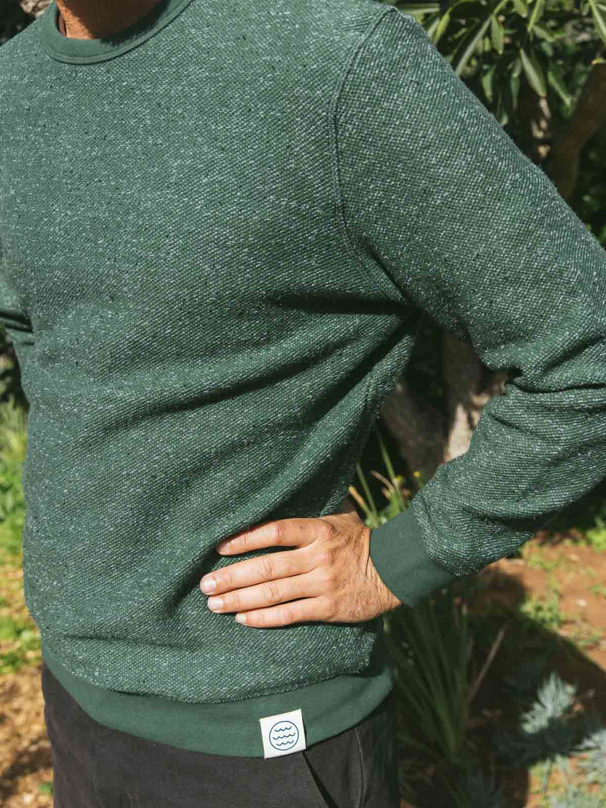 Mollusk Wave Patch Crew Forest