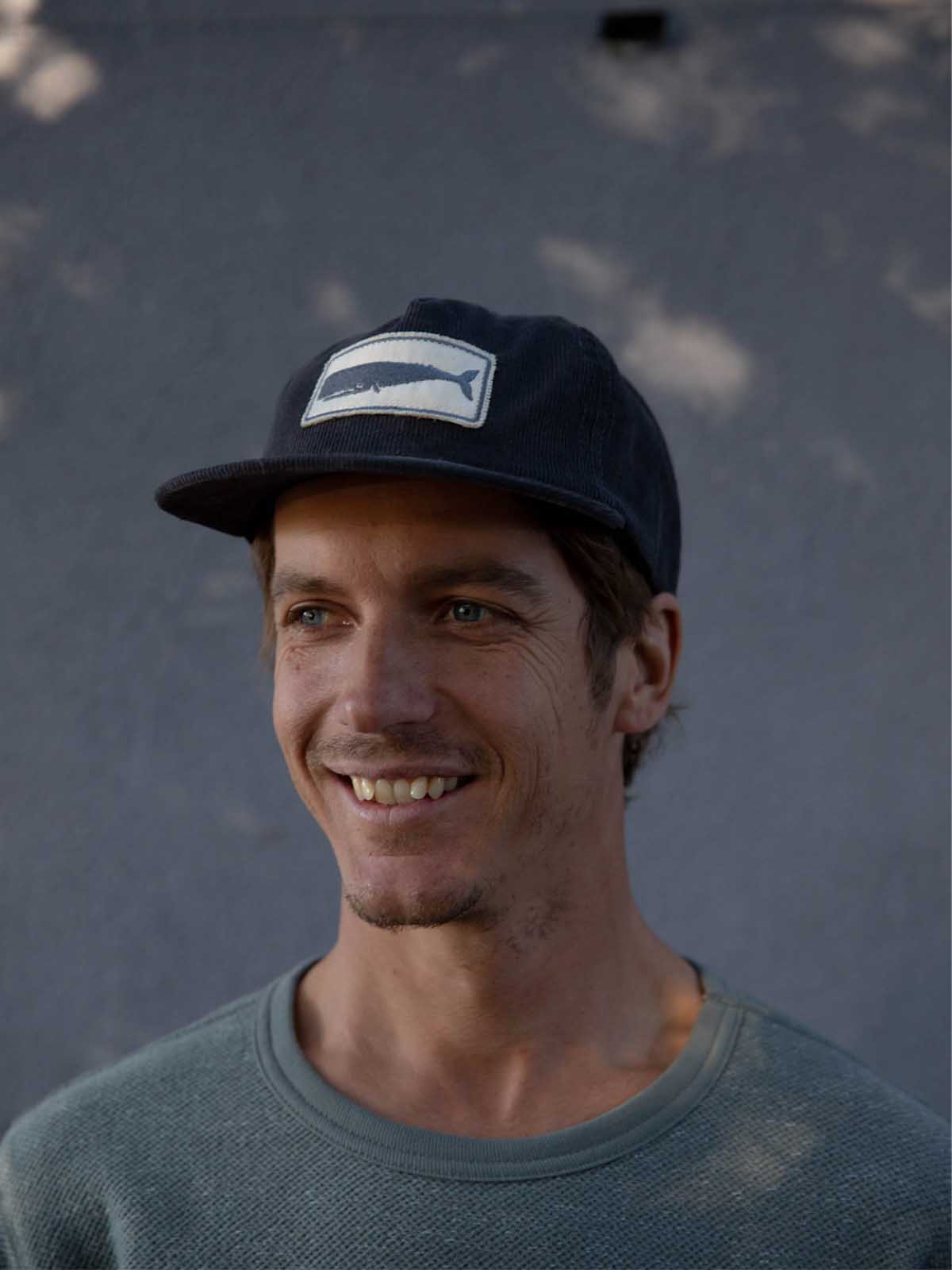 Mollusk Whale Patch Corduroy Hat Charcoal