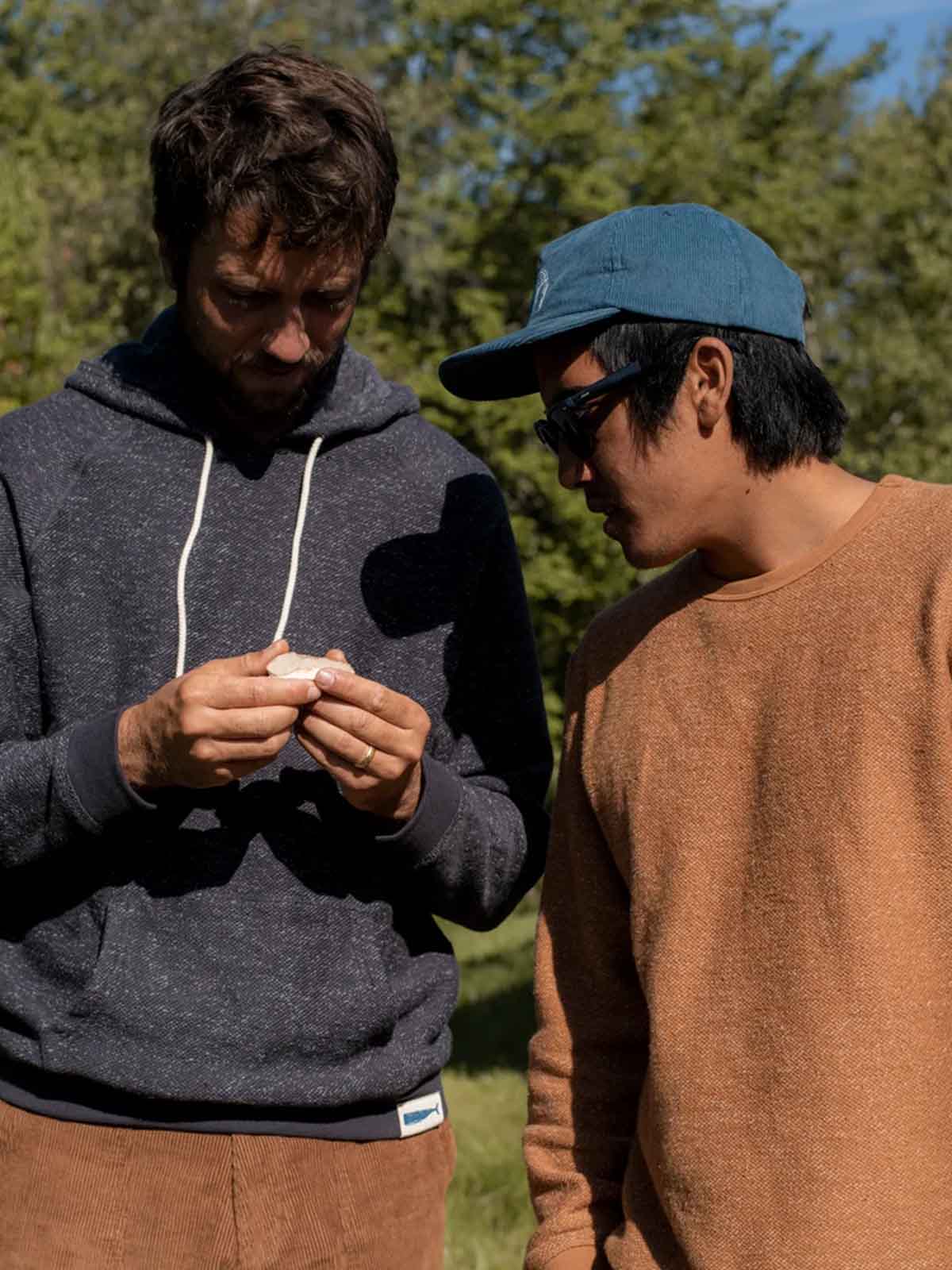 Mollusk Whale Patch Pullover Faded Navy