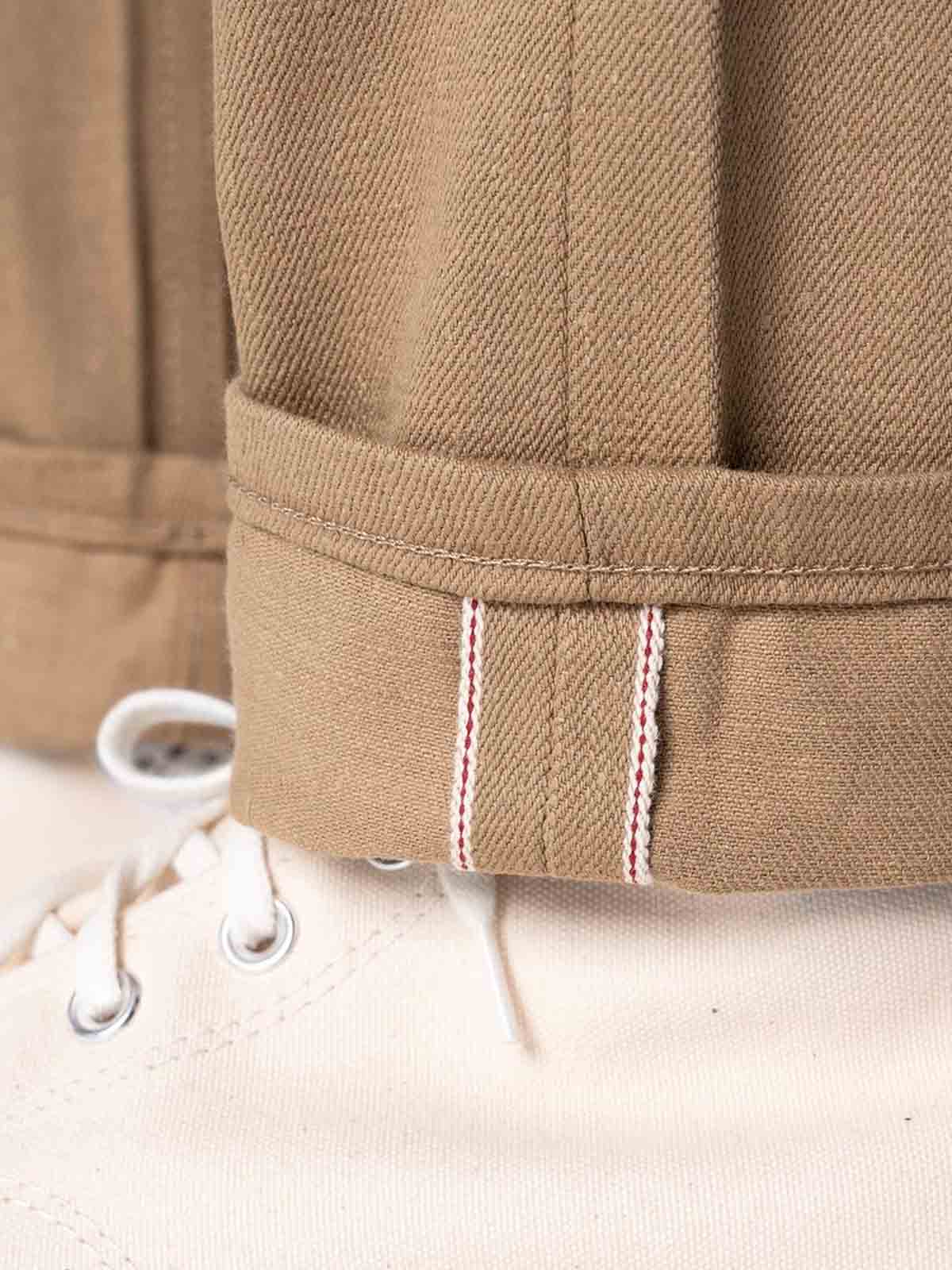 Naked & Famous Denim Weird Guy Camel Slub Selvedge Beige L32