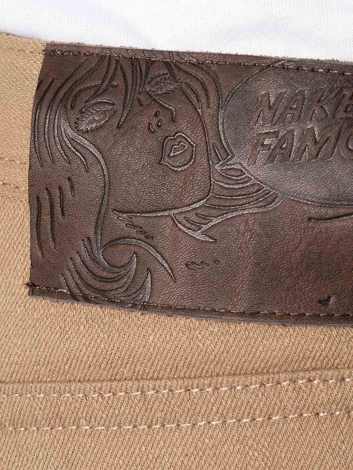 Naked & Famous Denim Weird Guy Camel Slub Selvedge Beige L32