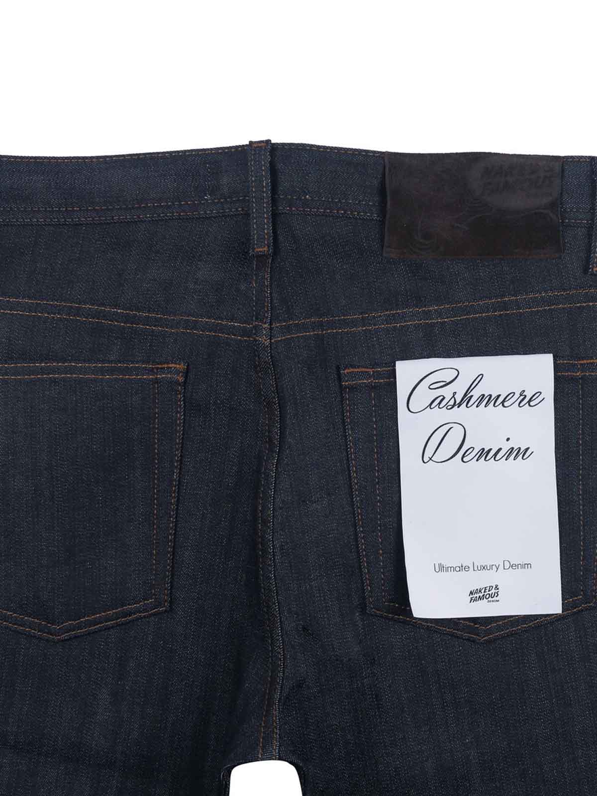 Naked & Famous Denim Weird Guy Indigo Cashmere Blend L32