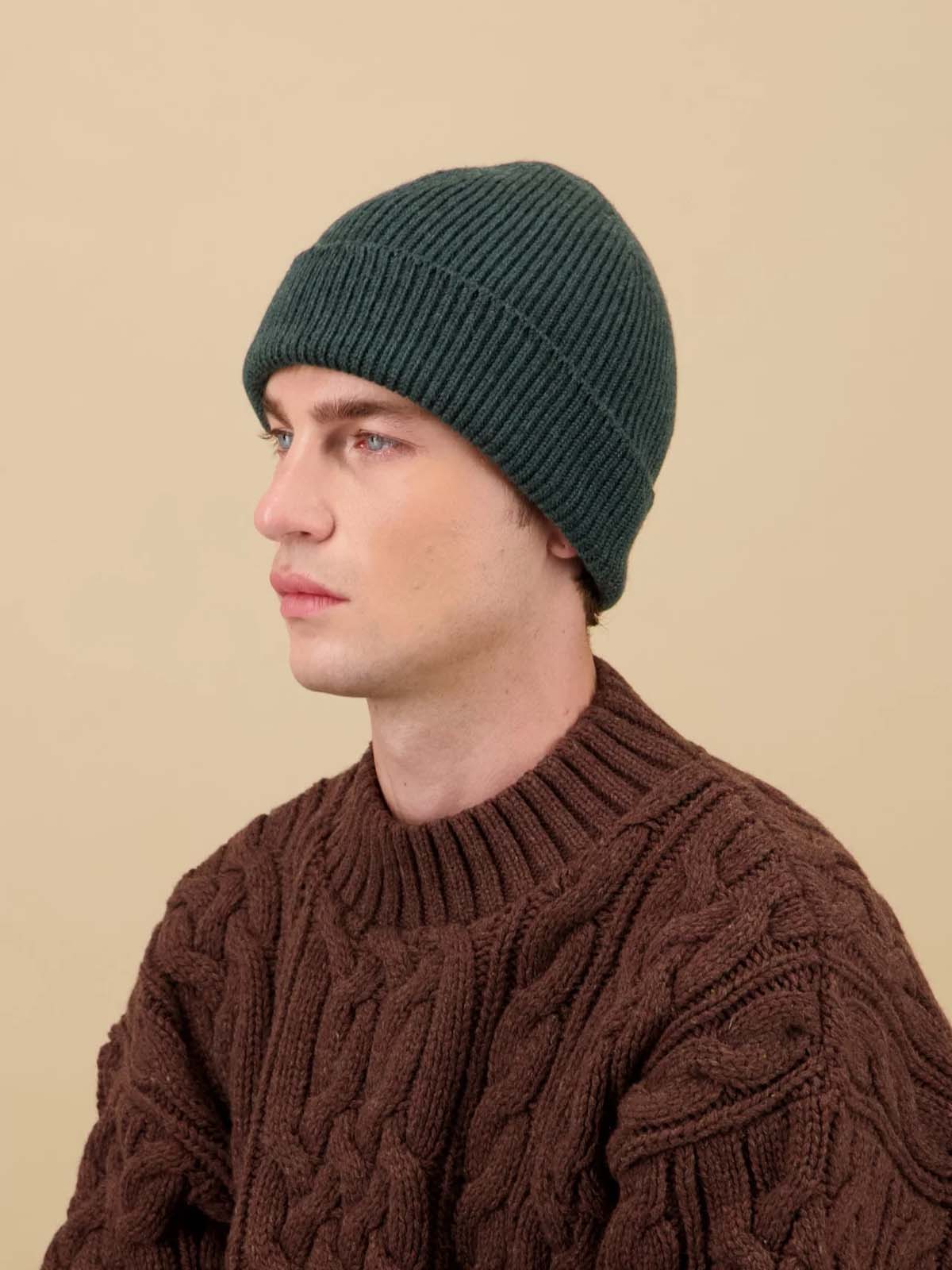 Nitto Beanie Ara Merino Wool Forest Green