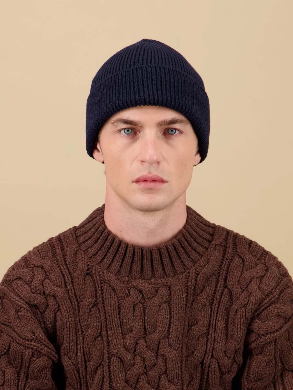 Nitto Beanie Ara Merino Wool Navy