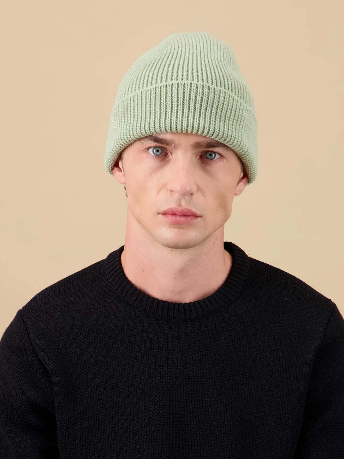 Nitto Beanie Ara Merino Wool Olive Green