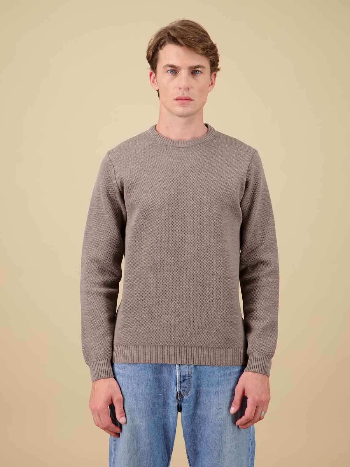 Nitto Merino Jumper Youri Taupe