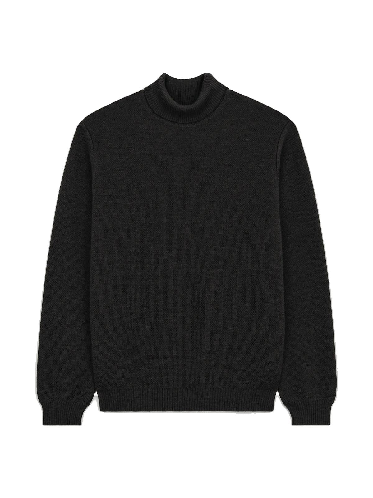Nitto Merino Turtle Neck Jumper Youri Anthracite