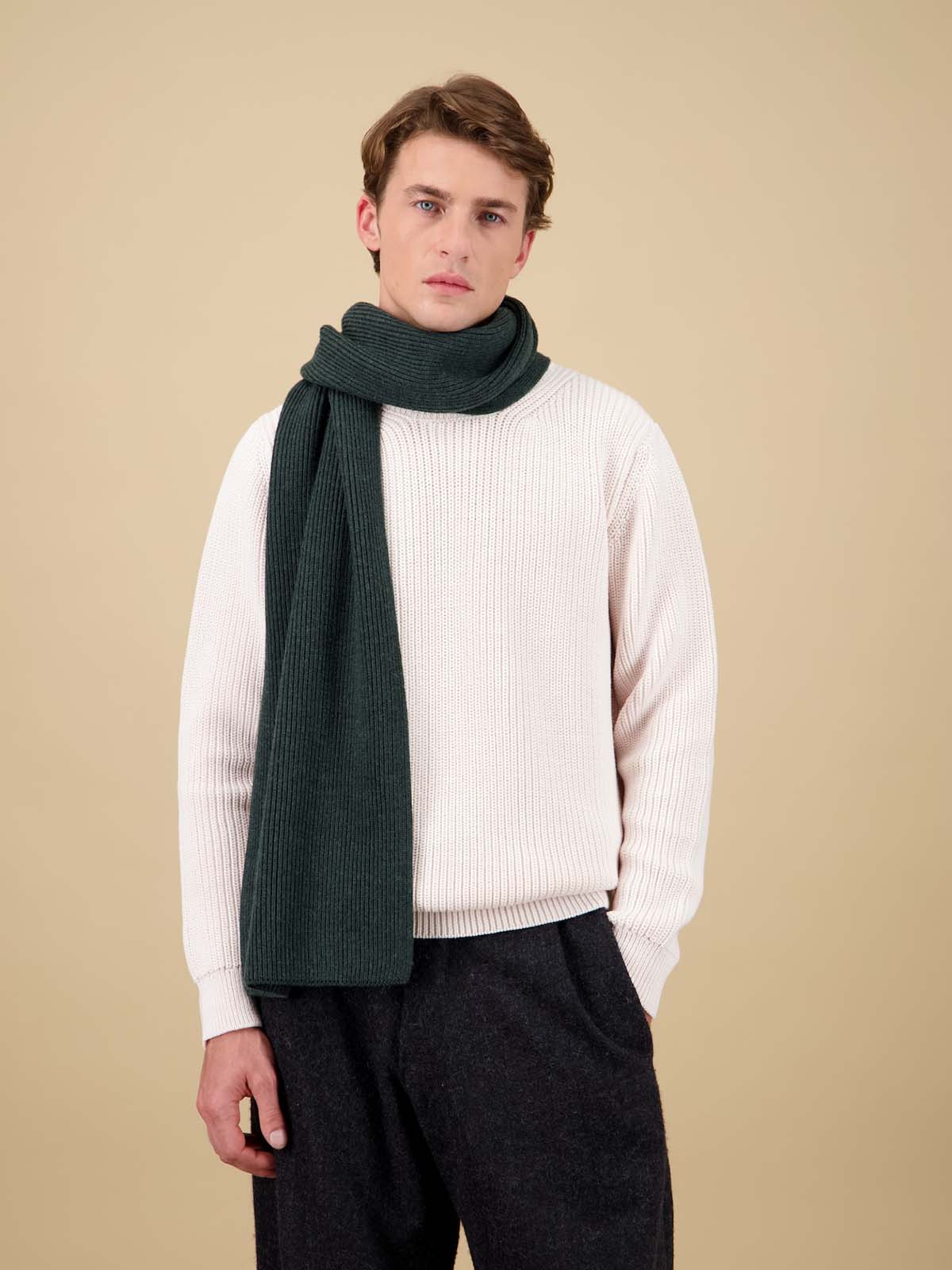 Nitto Scarf Loris Merino Wool Forest Green