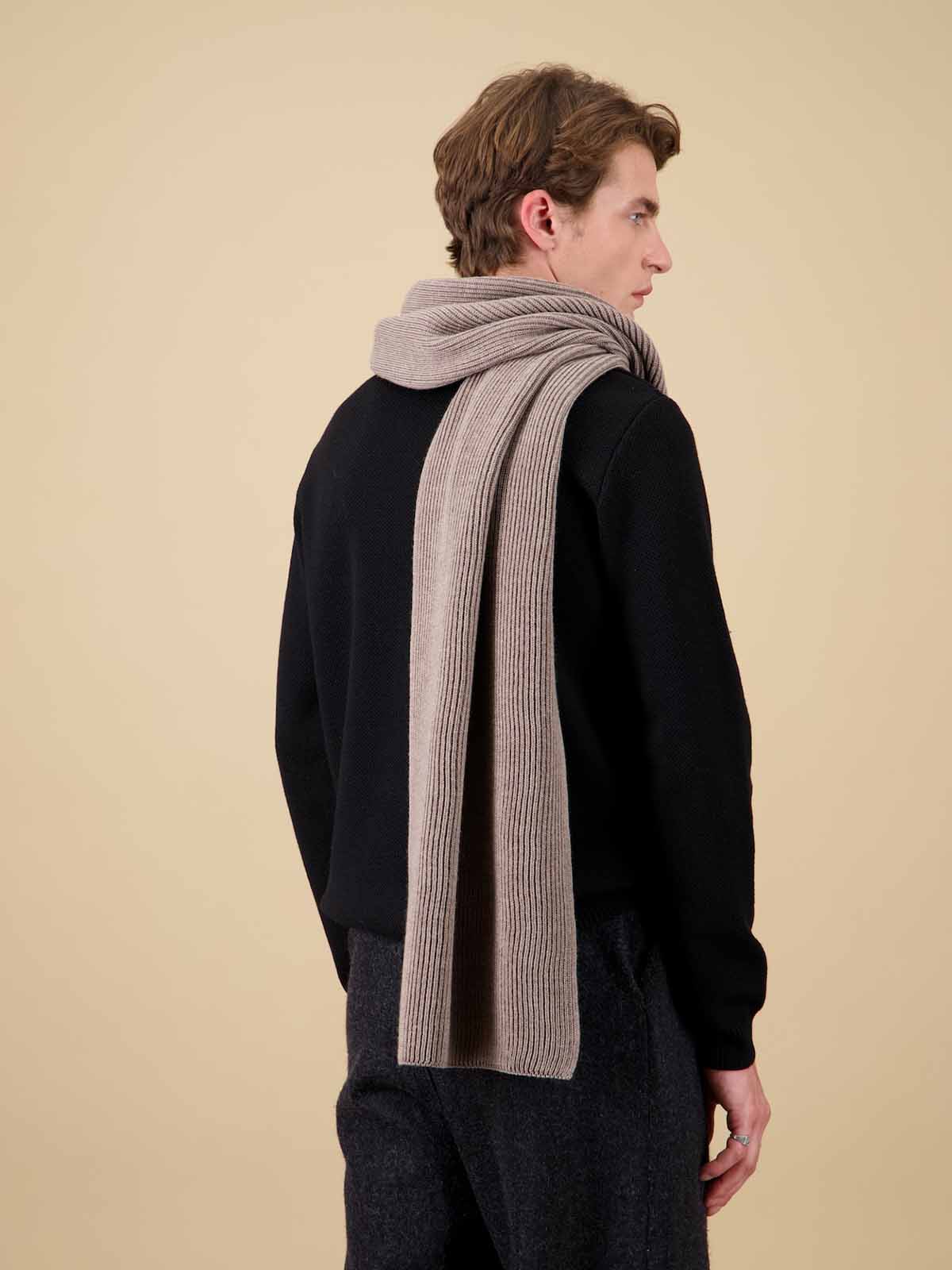 Nitto Scarf Loris Merino Wool Taupe