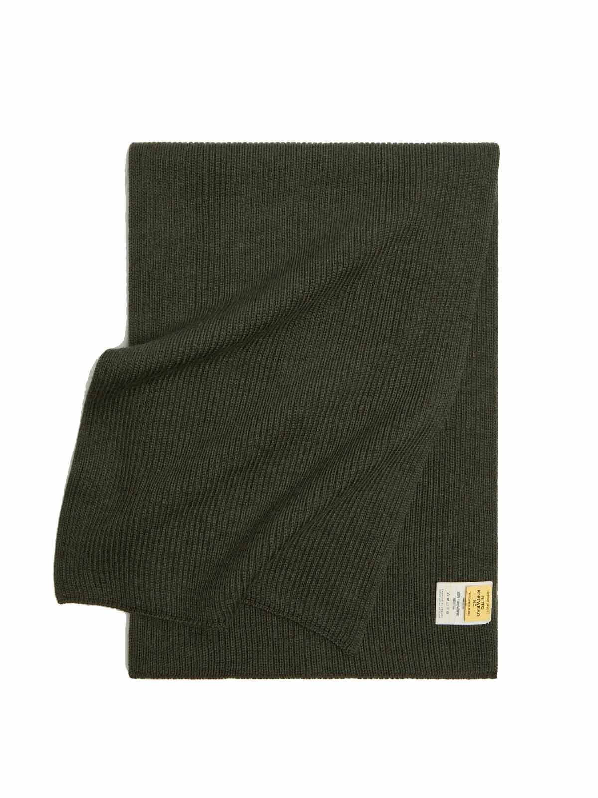 Nitto Scarf Loris Merino Wool Kaki