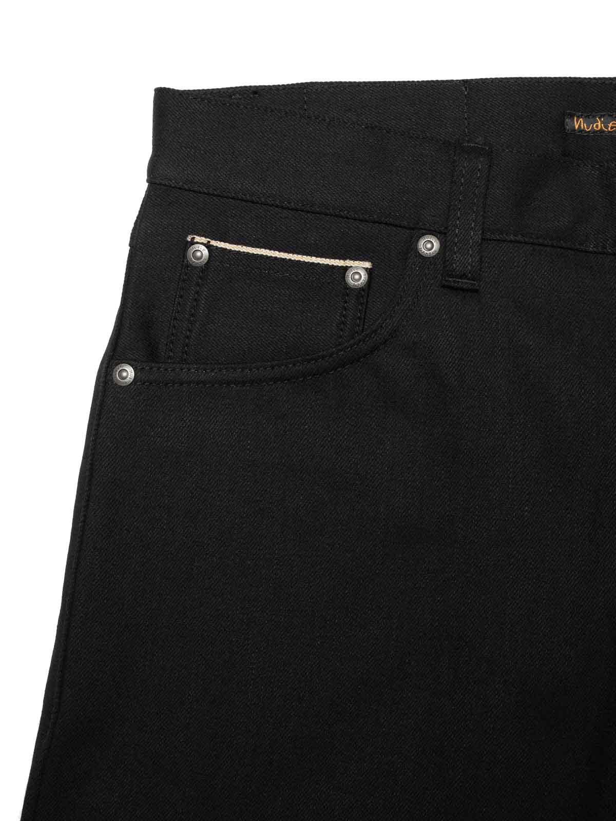 Nudie Jeans Co Solid Ollie Dry Black Selvage L32