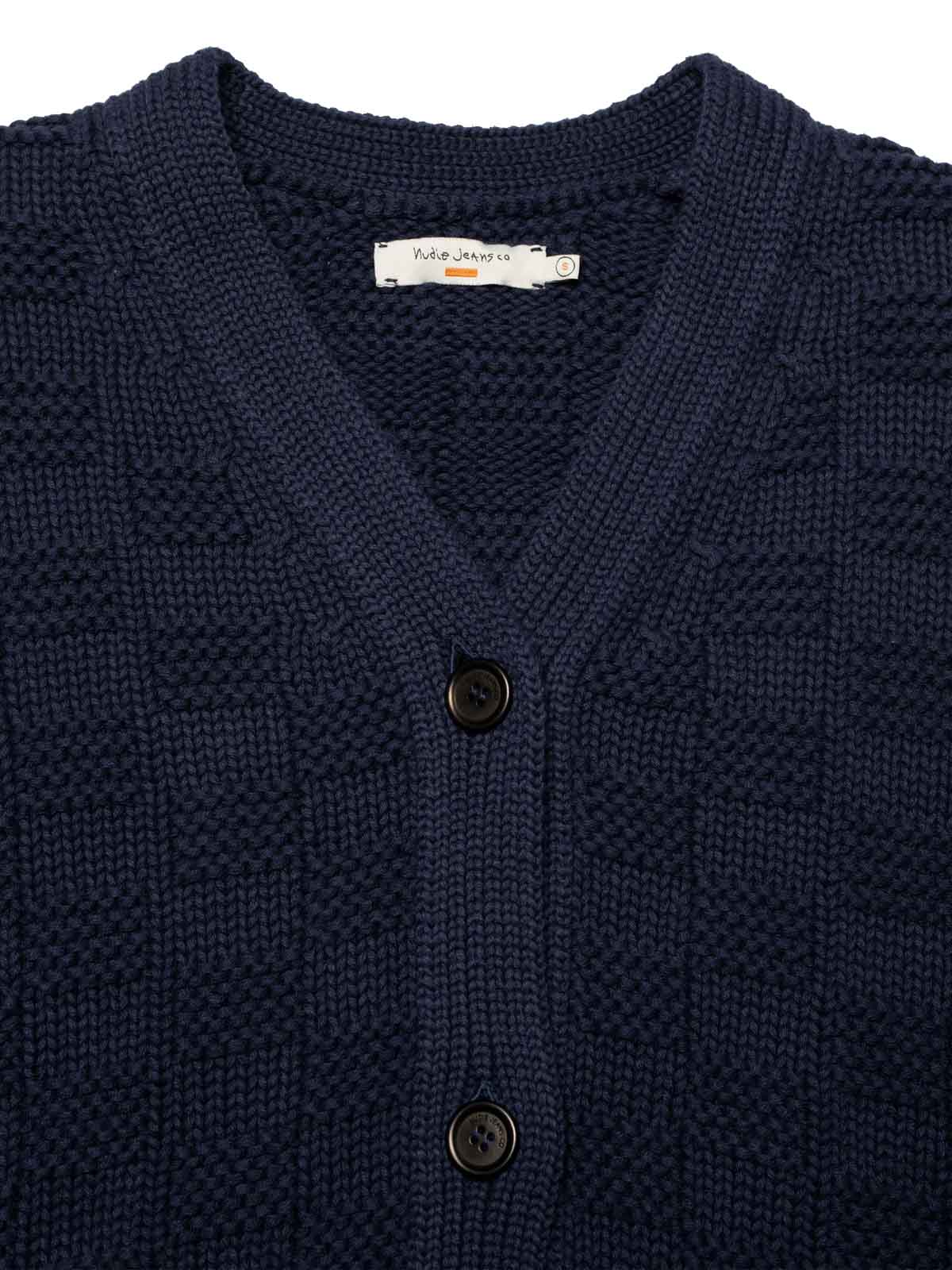 Nudie Jeans Co W's Karla Knitted Cardigan Blueberry