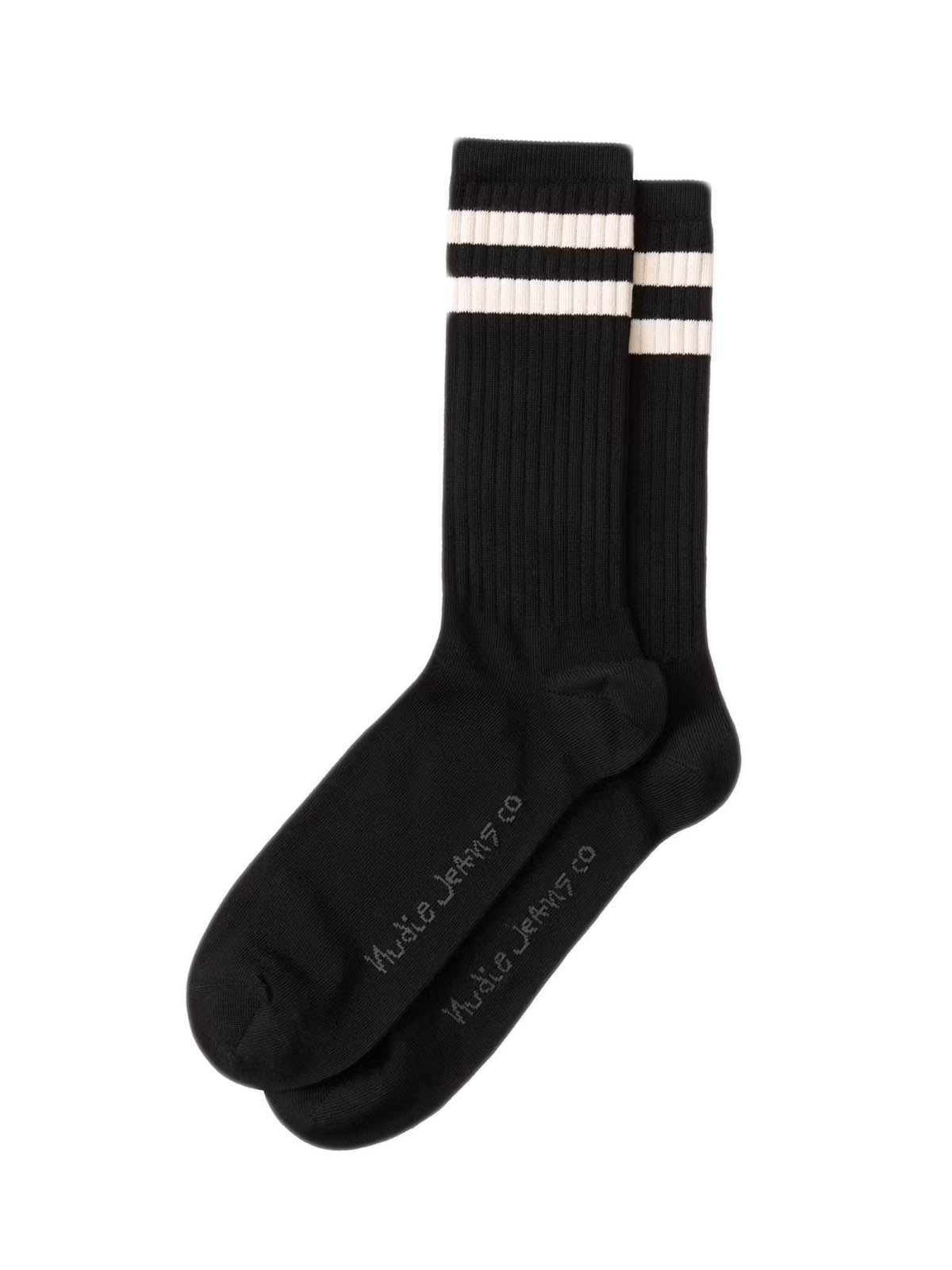 Nudie Jeans Co Amundsson Sport Socks Black One Size