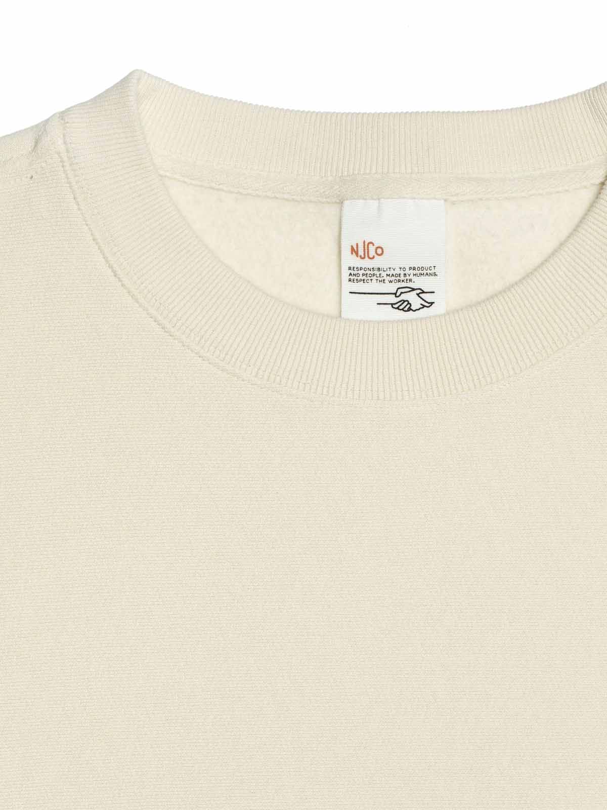 Nudie Jeans Co Hasse Crew Neck Ecru