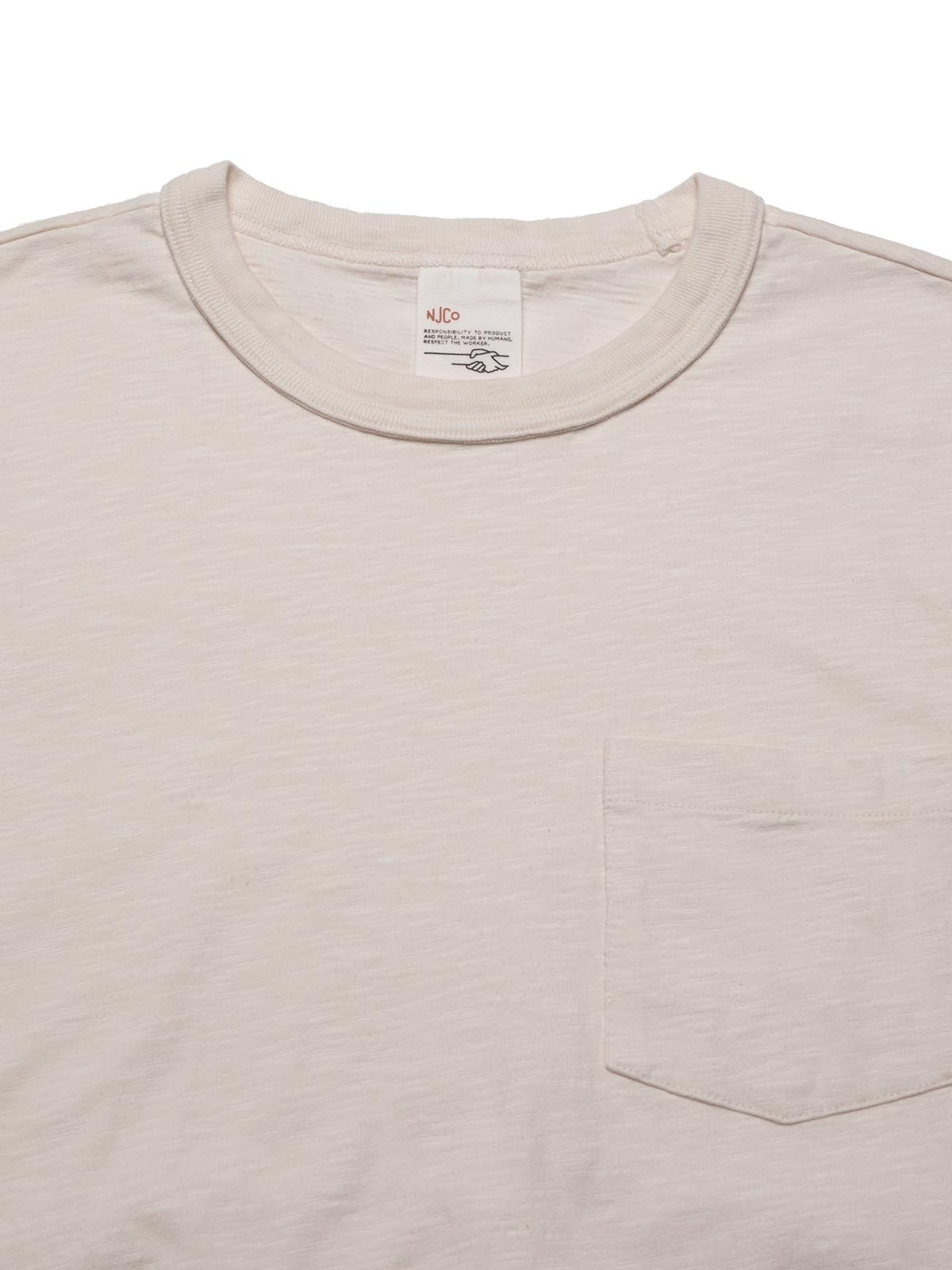 Nudie Jeans Co Roy Heavy Slub T-Shirt Ecru
