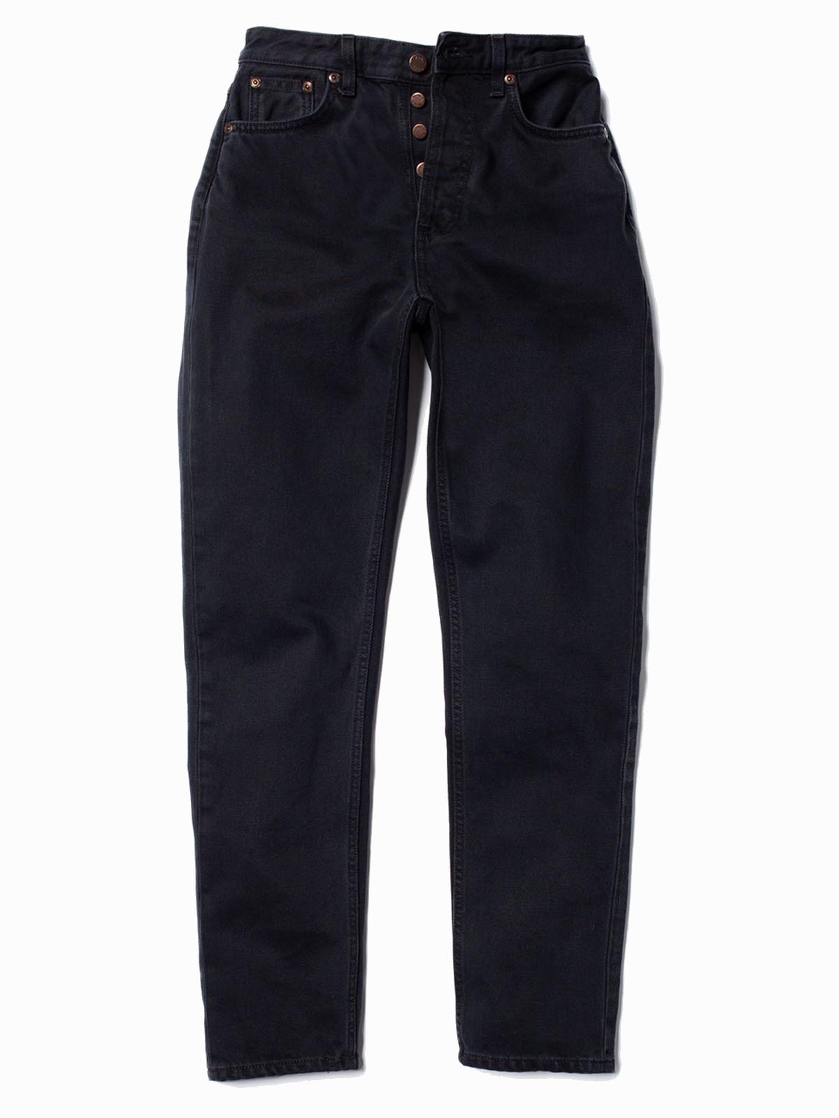 Nudie Jeans Co W's Breezy Britt Black Aged L28