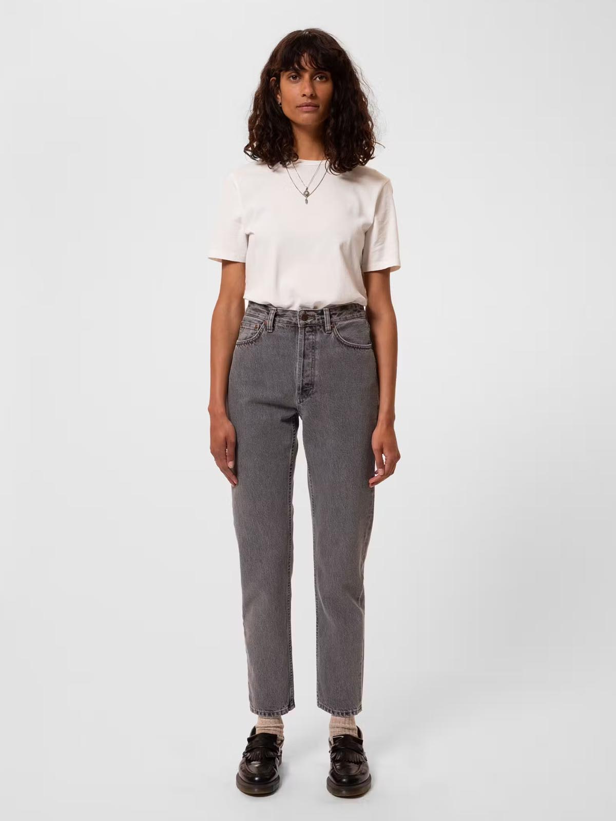 Nudie Jeans Co W's Breezy Britt Mountain Grey L28