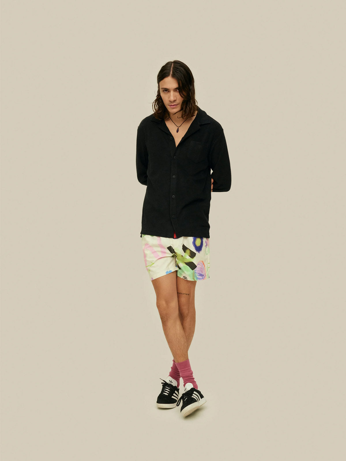 OAS Black Terry Camisa Shirt