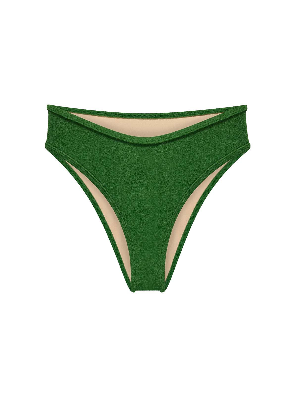 OY Surf Bikini Bottom Calima Dark Green Terry