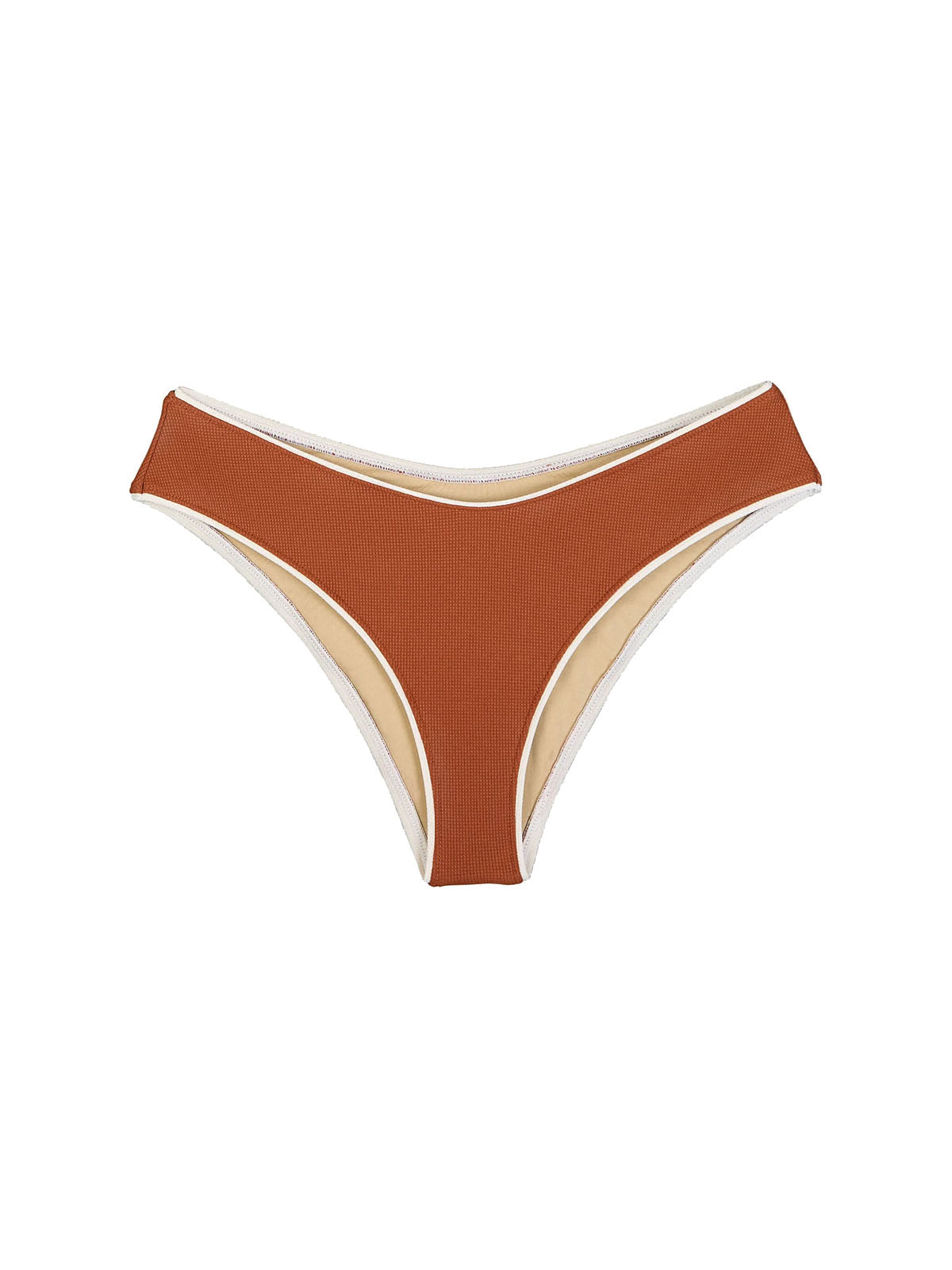 OY Surf Bikini Bottom Calima Kastanienbraun Piqué