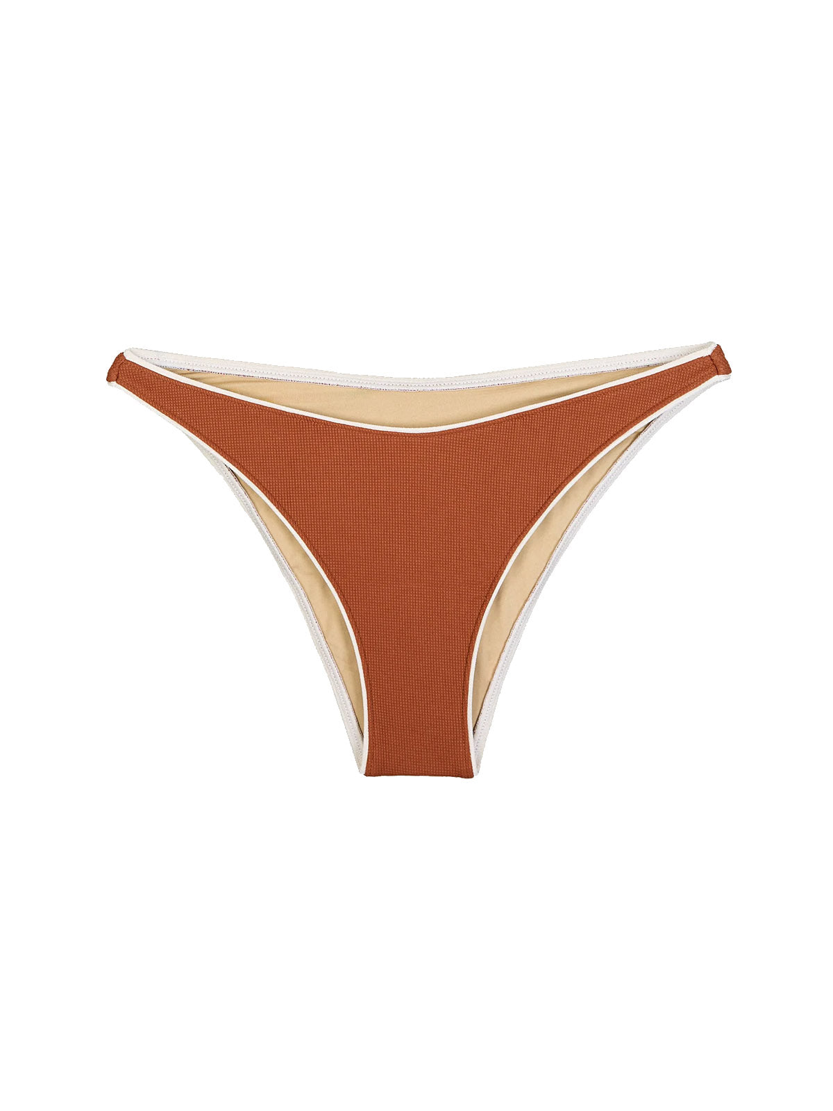 OY Surf Bikini Bottom Notos Kastanienbraun Piqué