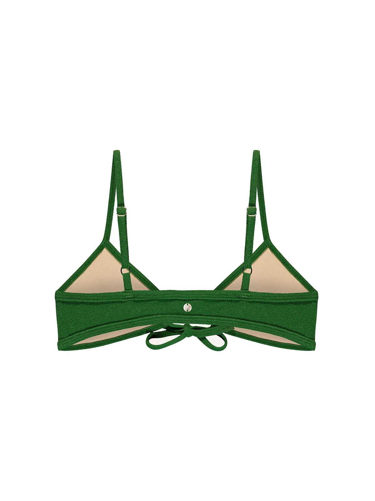 OY Surf Bikini Top Joran Dark Green Terry