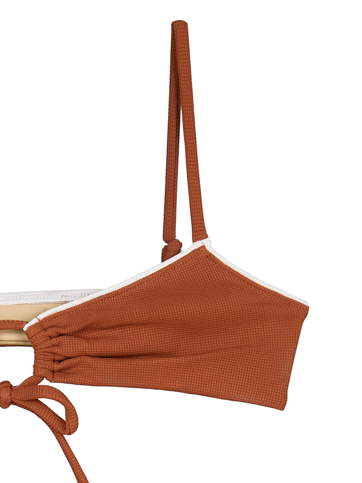 OY Surf Bikini Top Joran Kastanienbraun Piqué