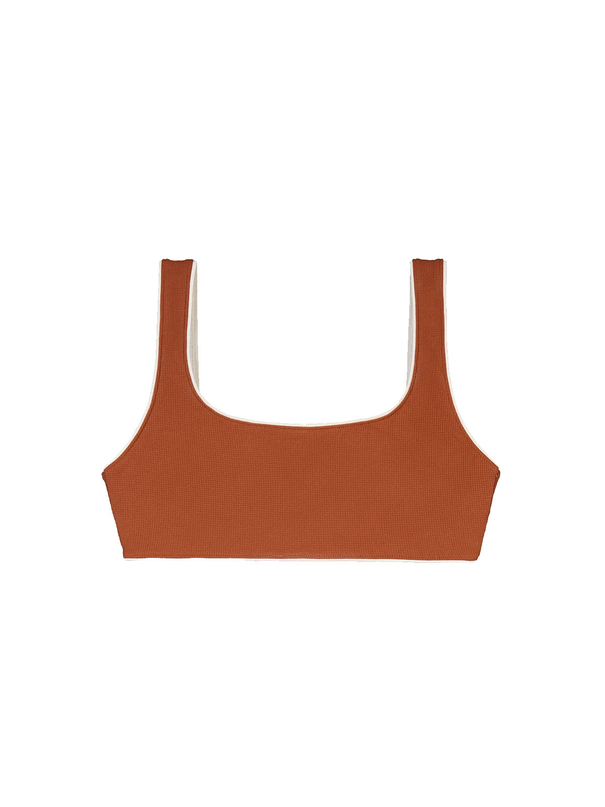 OY Surf Bikini Top Vento Kastanienbraun Piqué