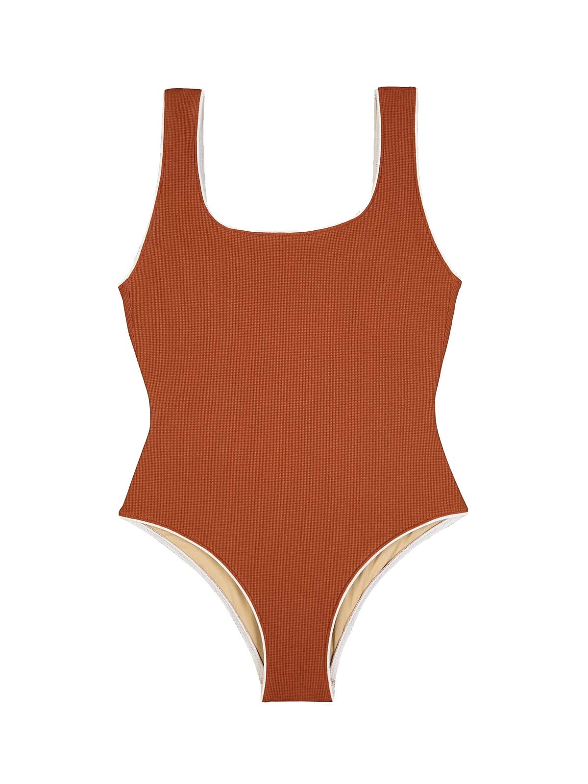 OY Surf Swimsuit Zephyr Kastanienbraun Piqué