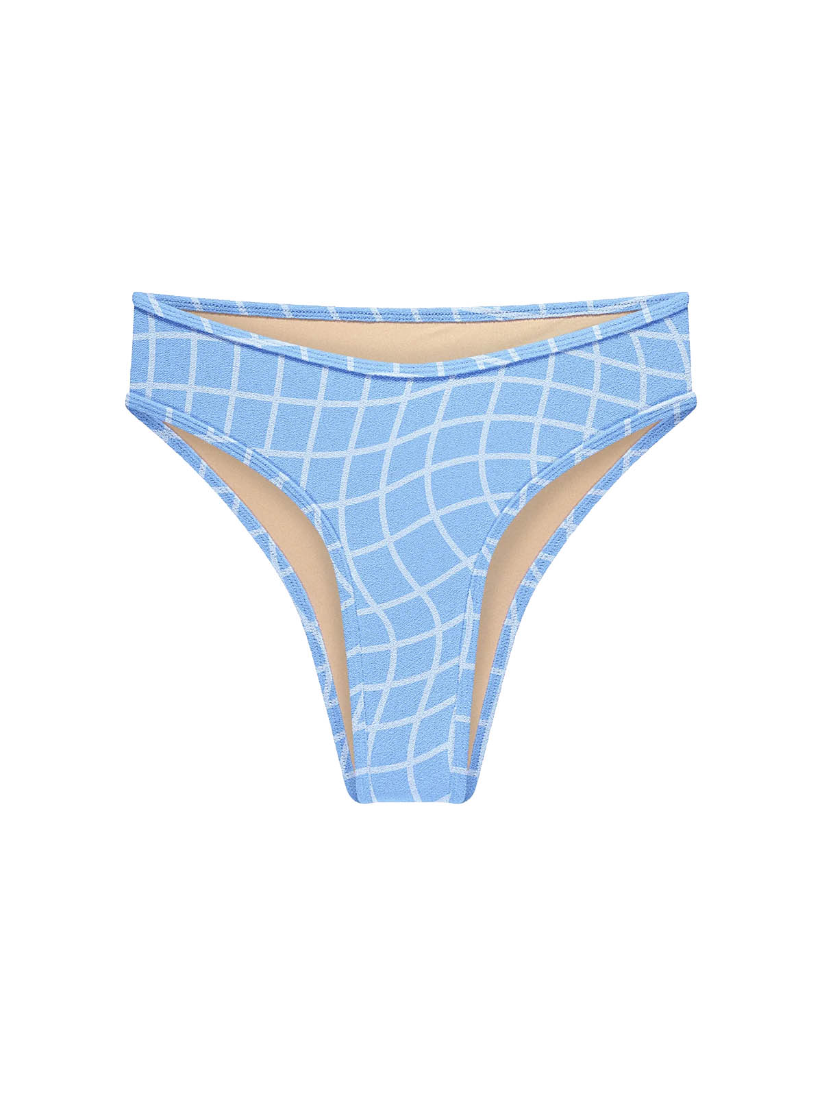 OY Surf Bikini Bottom Calima Blue Pool Print Terry