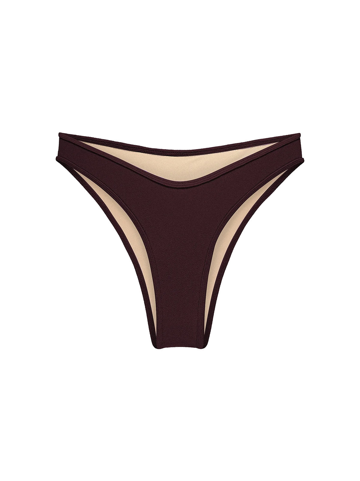 OY Surf Bikini Bottom Notos Dark Brown Terry