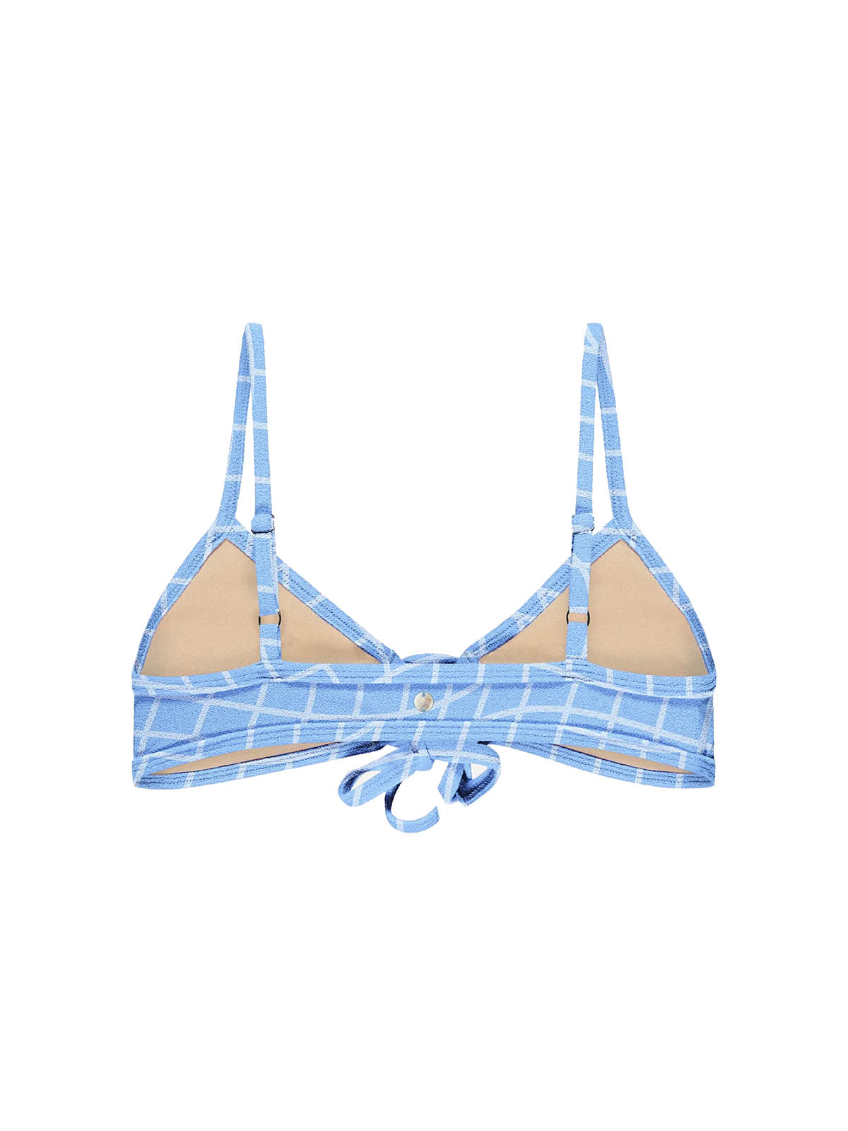 OY Surf Bikini Top Joran Blue Pool Print Terry