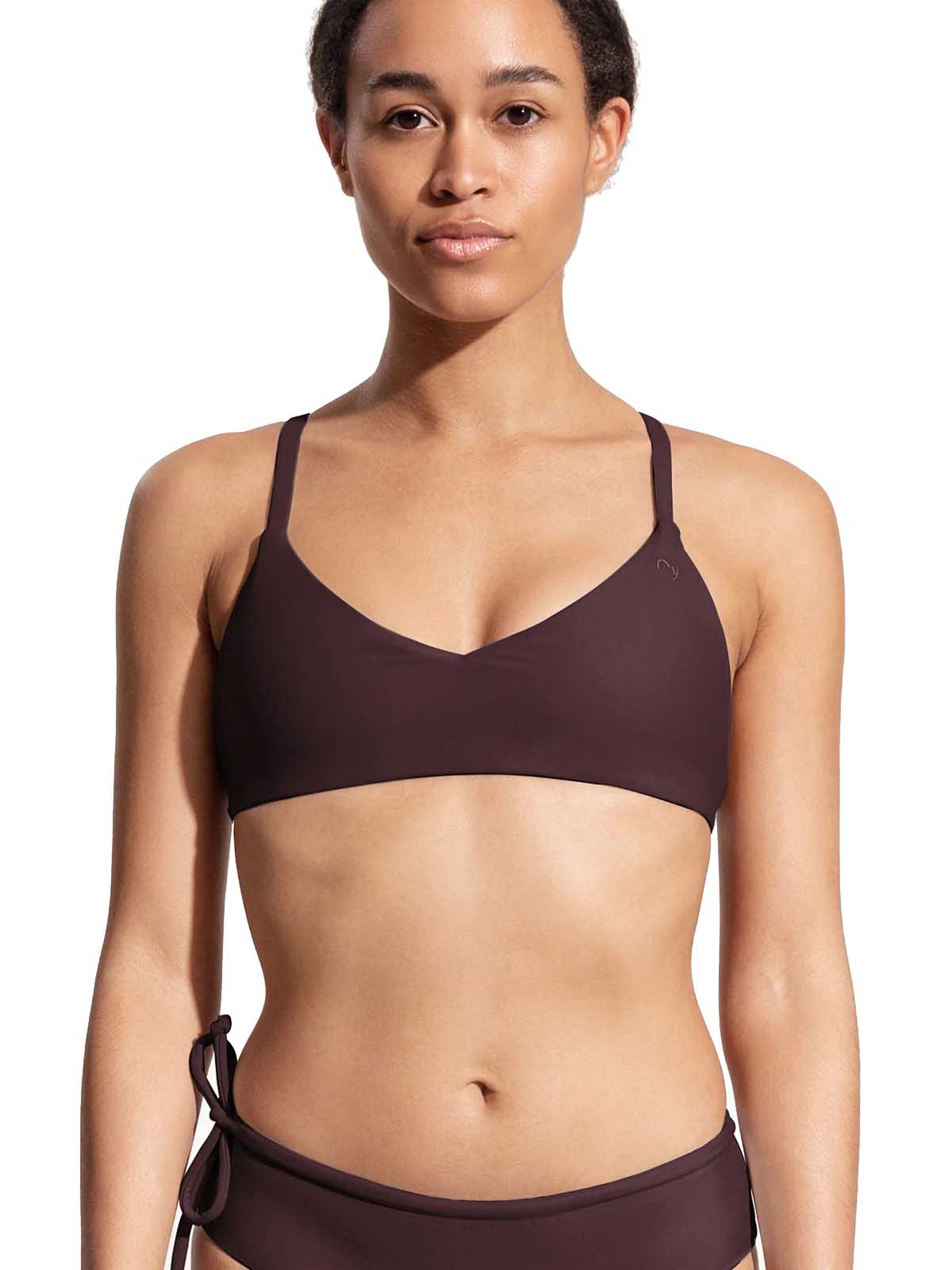 OY surf Surf Bikini Top Dace Auberginenviolett Recycled Nylon