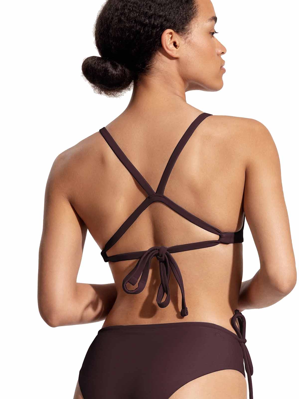 OY surf Surf Bikini Top Dace Auberginenviolett Recycled Nylon