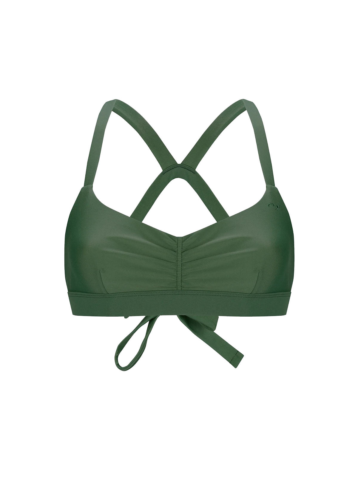 OY surf Surf Bikini Top Hoki Dunkelgrün Recycled Nylon