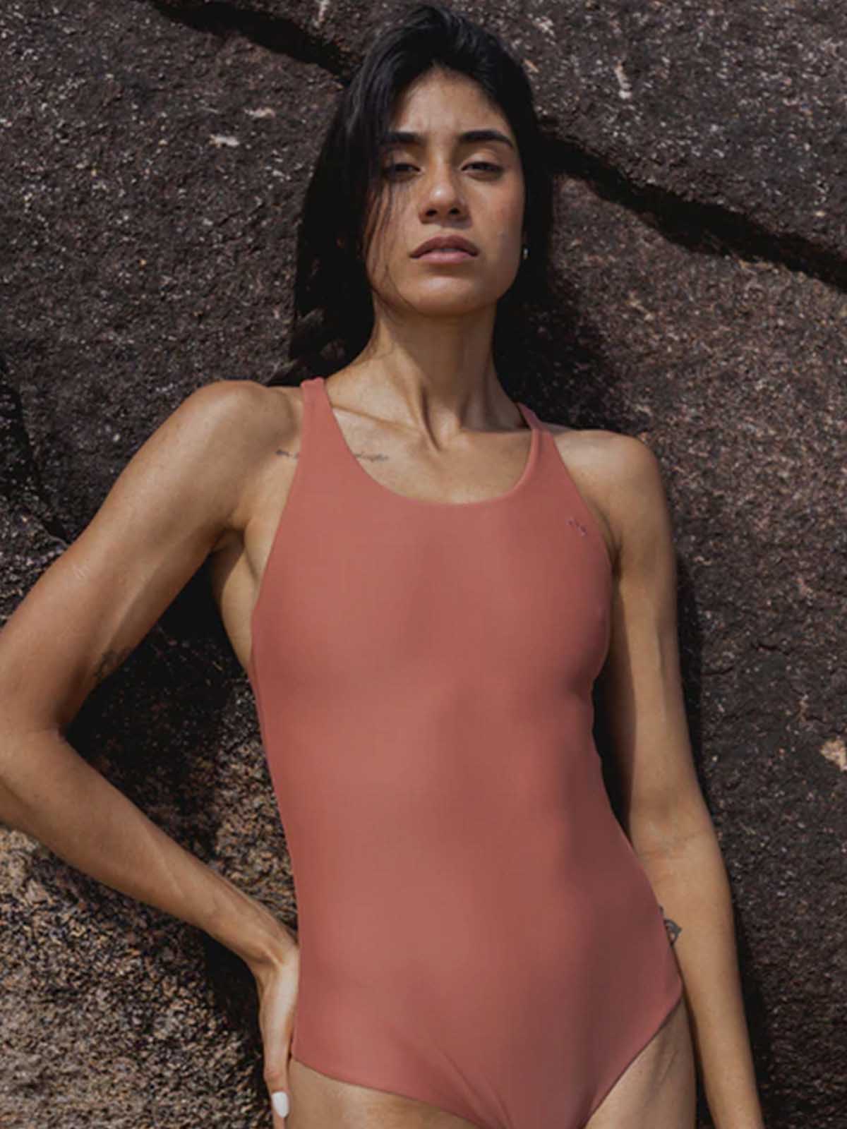OY surf Swimsuit Kelt Lehmrot