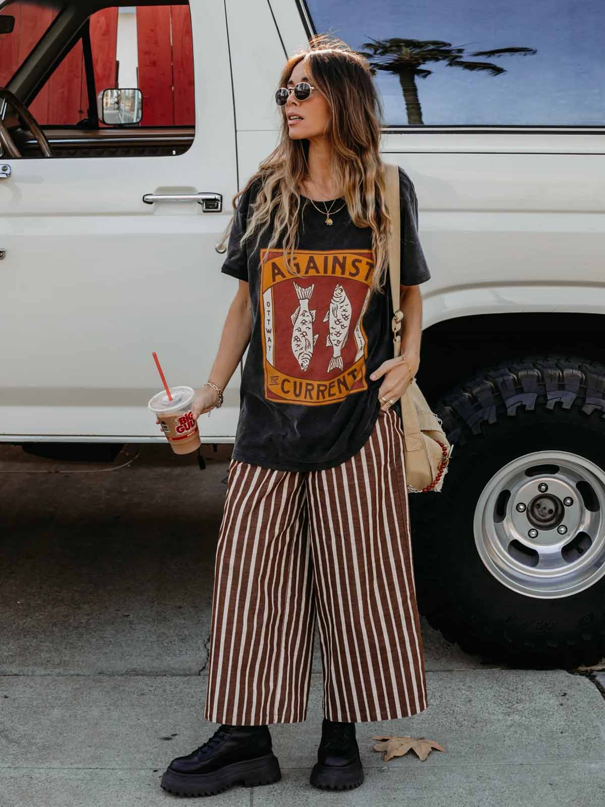 Ottway Against The Current T-Shirt Washed Black