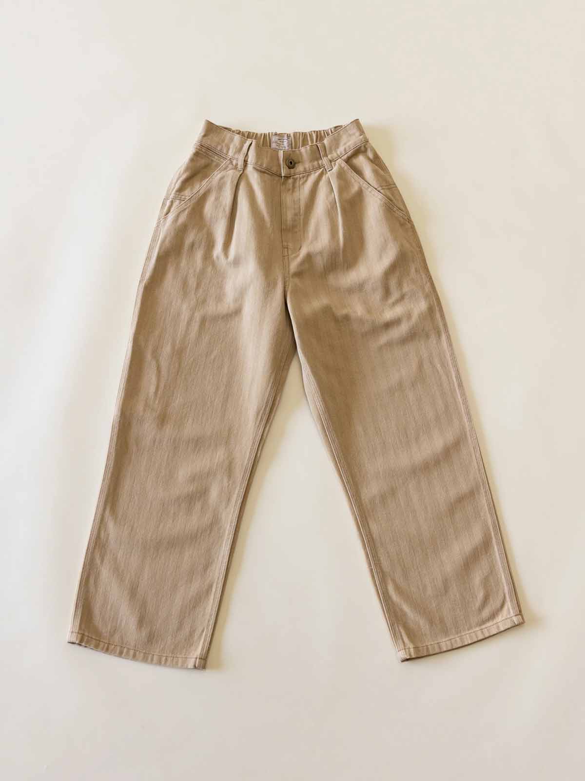 Ottway W's Ben Roy Baggy Pleated Pants Light Brown