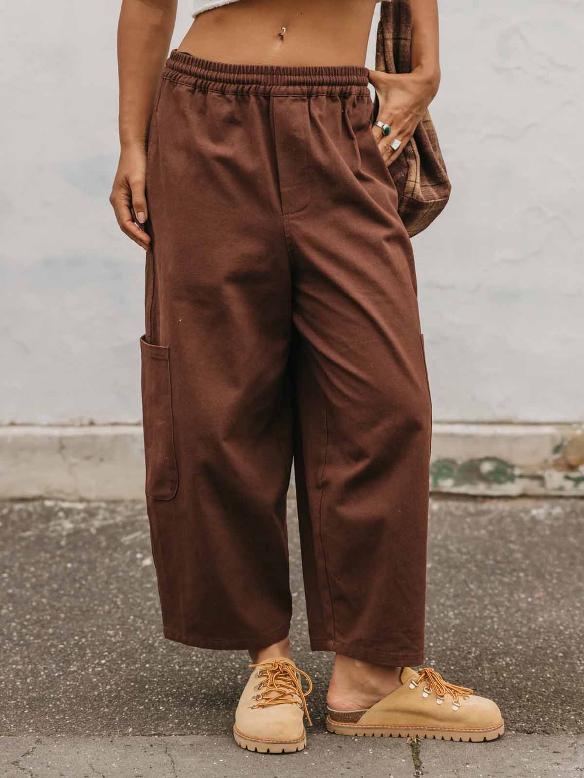 Ottway W's Chef Ottway Pants Unisex Dark Brown